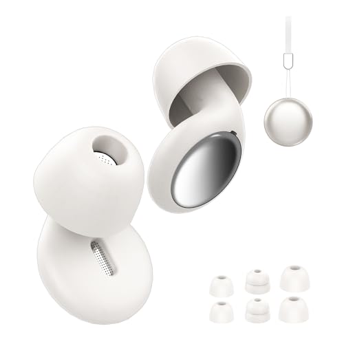 Tampões ouvidos ruído dormir, tampões ouvidos cancelamento de ruído de 35 dB, Ear Plugs de silicone macio e flexível para dormir, concentração, tampões de silicone reutilizáveis ultra com 4 pontas