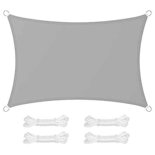 SONGMICS Vela solar, resistente à água, mais que 1000 mm, 93% proteção UV, em poliéster, resistente a rasgos e intempéries, para pátio, acampamento, terraço