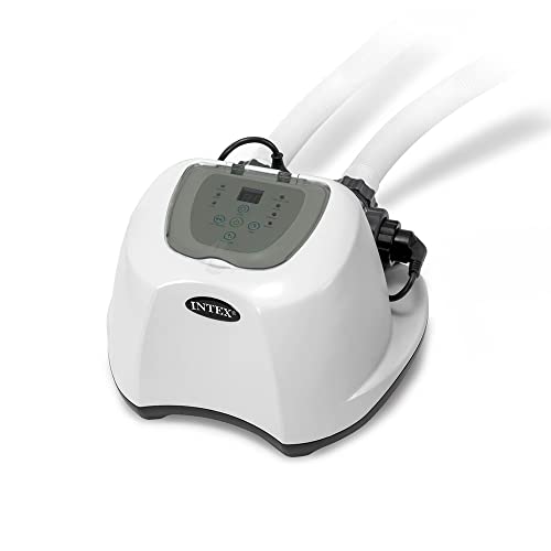 INTEX Clorador salino, clorador salino para piscinas, 5 gramas/hora, piscinas desmontáveis pequenas, 26.500 litros, 3 modos de limpeza automática, programação 12 horas