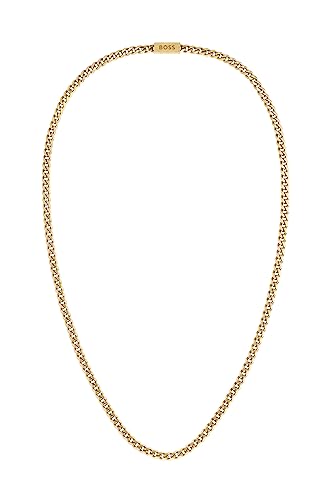BOSS Jewelry Colar de corrente para homem coleção CHAIN FOR HIM em ouro amarelo - 1580173, Tamanho único, Aço inoxidável, Sem Pedra Preciosa