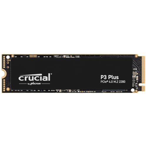 Crucial P3 Plus 1TB M.2 PCIe Gen4 NVMe SSD interno - até 5000 MB/s - CT1000P3PSSD801 (Edição Acronis)