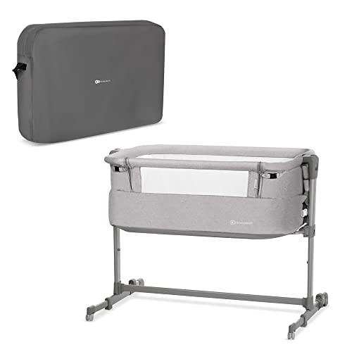 Kinderkraft Berço de olecho 2 em 1 NESTE UP, ajustável, dobrável, acessórios, cinzento