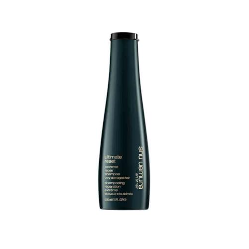 Shu Uemura, Champô reparador Ultimate Reset, para cabelos muito danificados, sem silicone ou parabenos, enriquecido com extrato de arroz, repara, nutre e fortifica, 300 ml