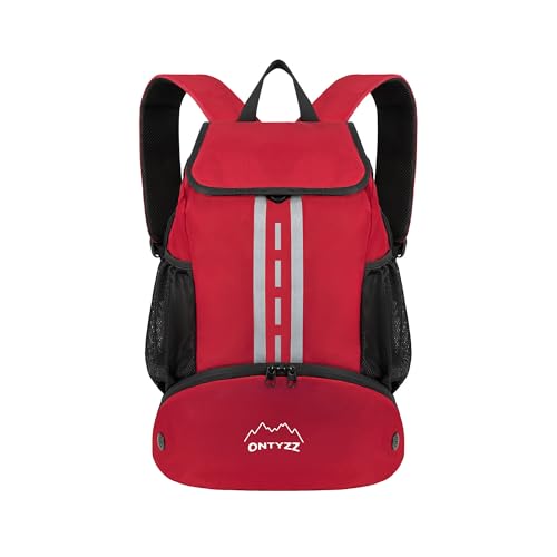ONTYZZ Mochila de futebol com sapatilhas impermeável mochila desporto mochila multifuncional para basquetebol basquetebol basquetebol voleibol praia piscina ioga dança ginásio mala cordas