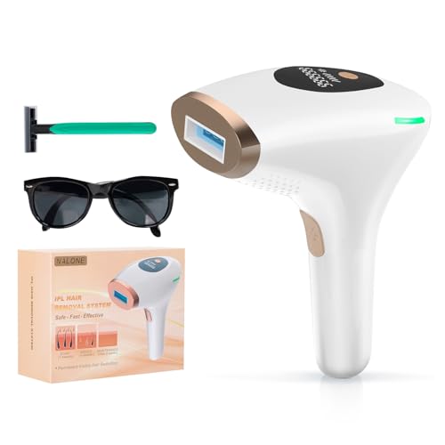 NALONE Depiladora a laser, 999,999 Flashes laser depilação senhoras/homens, 1200 NM comprimento de onda, 2 modo, altos níveis de energia indolor depiladora luz de pulso para todo o corpo
