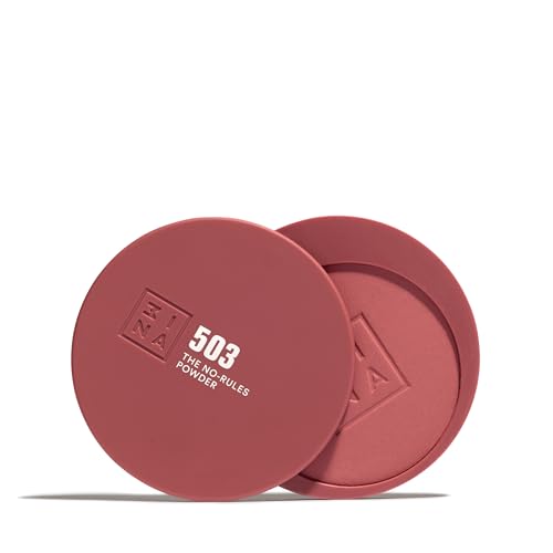 3INA MAKEUP - The No-Rules Powder 503 - Rosa nude - pó compacto 3 em 1 rosa nude olhos lábios e bochechas com ácido hialurónico e ceramidas - pó fórmula leve - Vegan - Cruelty Free