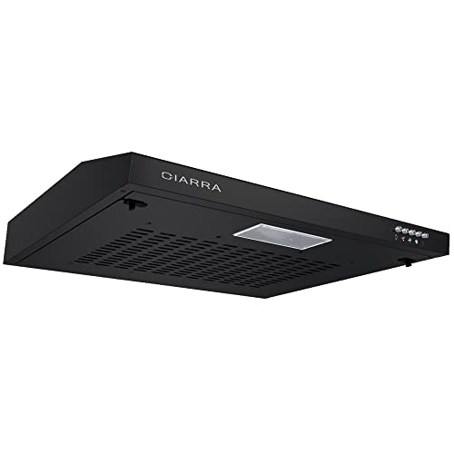CIARRA Exaustor decorativo, 60 cm, 3 velocidades, aço inoxidável