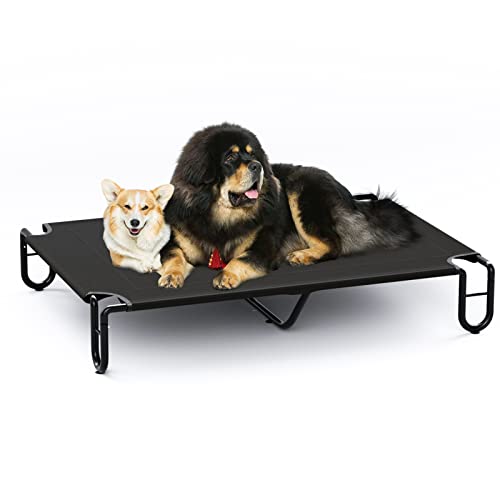 KORIMEFA Cama elevada para animais de estimação cama elevada para cão respirável e impermeável têxtil Mesh para uso interno e externo (XL)
