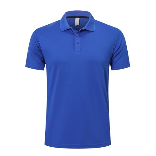 ZENGVEE Polo Uomo Manica curta desportiva golfe ténis t-shirt assunto rápido e respirável