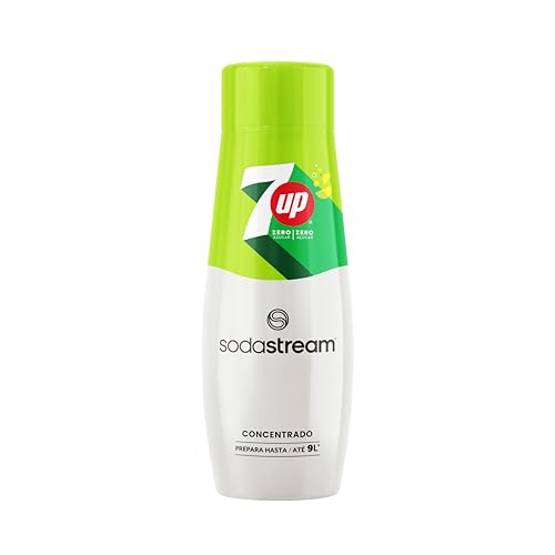 SodaStream - Concentrado de refrigerante sabor 7UP zero, sem açúcar, prepare até 9 l de bebida, adequado para todas as máquinas de gaseificação de água SodaStream - 440 ml