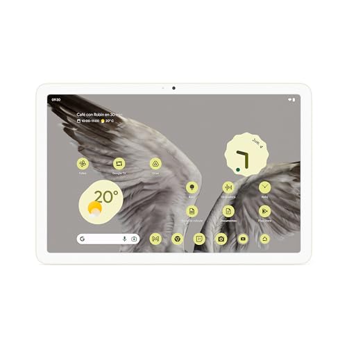 Google Pixel Tablet - Tablet Android com ecrã de 11 polegadas e bateria de longa duração - 8 GB de RAM - 256 GB de armazenamento - porcelana