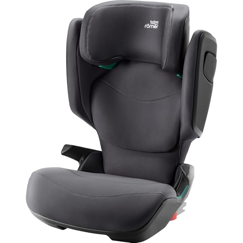 BRITAX RÖMER Cadeira de carro infantil KIDFIX PRO M, para crianças de 100 a 150 cm (i-Size) com e sem ISOFIX, 3,5-12 anos, cinzento meio-noite | clássico