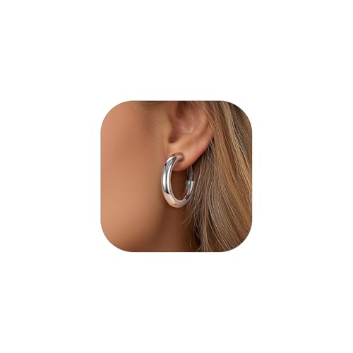 PROSTEEL 2 peças brincos aros mulher 30/40/60/80 mm diâmetro, marítimos 5 mm de espessura, vem com caixa de presente