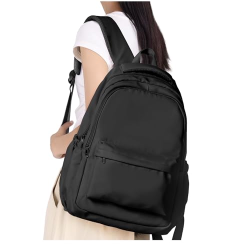HYC00 Mochilas escolares adolescente mochila para escola menina, leve pack casual malas mochila colégio universidade mochila mulher impermeável mochila portátil 14 polegadas Daypack