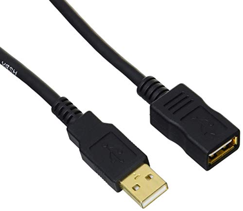 Amazon Basics Cabo de extensão USB-A 2.0 macho para USB tipo A feminino, 2 m, preto