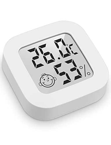 Mini termómetro higrómetro digital, medidor de temperatura para medição de temperatura e humidade da casa ambiente (4 peças)