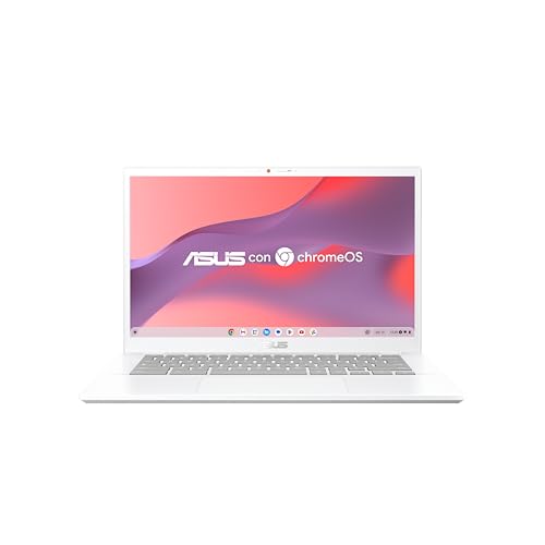 ASUS Chromebook Plus CX34 CX3402CBA-PQ0105 Computador portátil Full HD de 14" (Intel Core i3-1215U, 8 GB RAM, 128 GB UFS, UHD Graphics, ChromeOS) branco pérola - teclado QWERTY espanhol