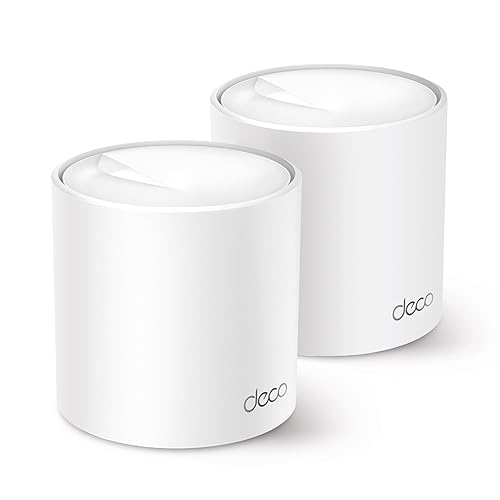 TP-Link Deco X50 Sistema WiFi 6 AI Mesh, AX3000 banda dupla 2,4 GHz/5 GHz, cobertura até 420 m, banda 160 MHz canal, ODFMA, 1024 QAM, preto