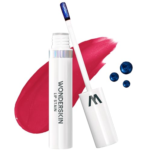 Wonderskin Wonder Blading máscara de tinta labial, tinta labial rosa resistente à água, à prova de transferência, tinta de longa duração (First Kiss máscara)