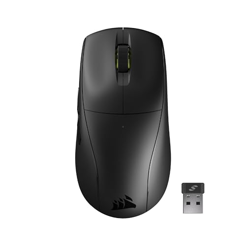Corsair M75 Air Wireless rato ultraleve para jogos, 2,4 GHz e Bluetooth, 26,000 PPP, até 100 horas de bateria, compatível com iCUE, preto