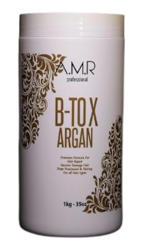 BTOX ARGAN AMR Professional cuidado profundo reparador intenso para cabelos muito danificados (1 kg)
