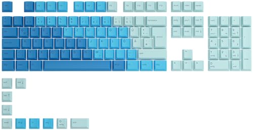 Glorious Gaming 115 keycaps GPBT Perfil Cherry, plástico PBT super durável, estética atraente, som superior, tipografia original, distribuição alemã - oceano