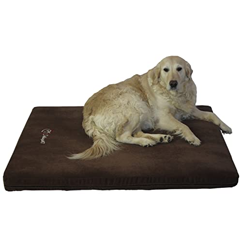 DELUXE13 Cama colchão ortopédico para animais de estimação - núcleo de espuma firme, capa destacável, anti-riscos, ideal para cães e gatos, vários tamanhos (112 x 79 cm (XL))