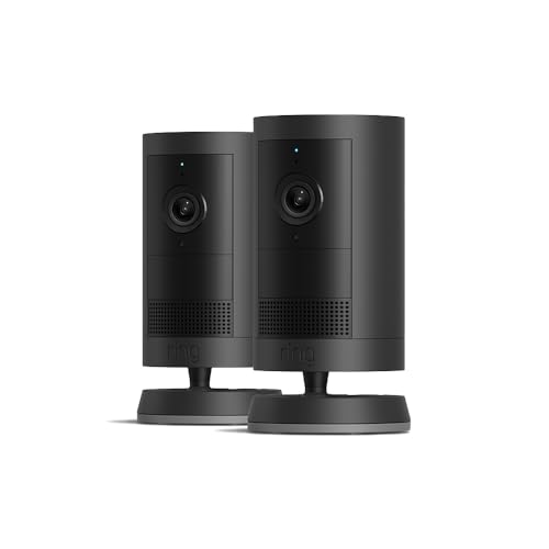 Nueva Ring Cámara exterior Plus con batería (Outdoor Camera Plus) | Vídeo 2K | Cámara inalámbrica I Instalación por cuenta propia | 30 días de prueba gratuita del plan de Ring Home | 2 cámaras