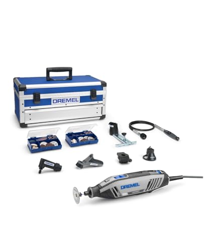 Dremel Ferramenta rotativa de 175 W, kit multiferramentas com 6 complementos e 128 acessórios, motor de 175 W com feedback eletrónico, velocidade variável de 5000 a 35000 rpm, multicolorido
