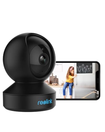 Reolink 3MP Câmara de vigilância Wi-Fi interior de 2,4 GHz com áudio bidirecional, visão noturna, monitor para bebés com câmara, 355 ° Pão/50 °Tilt, deteção de pessoas/animais de estimação, controlo