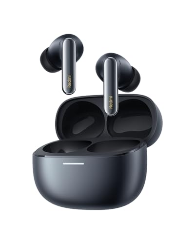 Xiaomi Redmi Buds 6 Pro Auriculares sem fios, cancelamento de ruído, leves, até 36 horas de autonomia, Bluetooth 5.3, preto (versão ES)