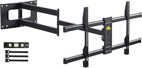 FORGING Mount Suporte de parede de TV com braço longo, giratório, inclinação, suporte de parede TV com braço articulado de 109 cm, adapta-se a televisores de 42 a 86 polegadas, suporta 50 kg, VESA 800