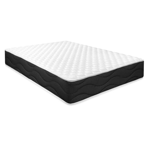 Homey - Colchão viscoelástico Sleep Pro reversível (rosto inverno e verão) firmeza-dureza média alta, espessura de 25 cm, anti-ácaros, anti-bacarias e hipoalergénico, 90 x 200