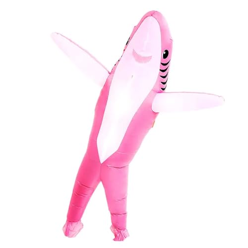 FXICH Fantasia insuflável de tubarão para adultos, fantasia de tubarão para Halloween, fantasia de fantasia (inflatable shark costume)