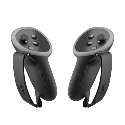 KIWI design Controller Grips Cover Compatibles con Meta Quest 3S/Quest 3 Accesorios, Protector de Correa de Mano de Silicona