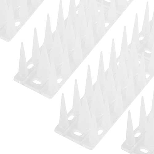OFFO Espetos anti-pombas, palhetas espanta pombos para afastar as aves e animais, cerca de farpas afugentadoras de pássaros 6,67 m, transparente