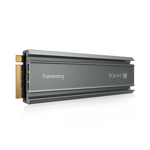 fanxiang S660 SSD 2TB PCIe 4.0 NVMe M.2 SSD - com dissipador de calor, cache SLC dinâmico, até 5000 MB/s, compatível com PS5, computador portátil, computador de secretária