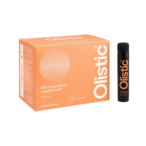 Olistic - WOMEN, Complemento alimentar anti-queda de cabelo, ingredientes naturais, com vitaminas e extratos vegetais, evita a queda do cabelo, vegano, sem glúten, mulher - 28 ampolas