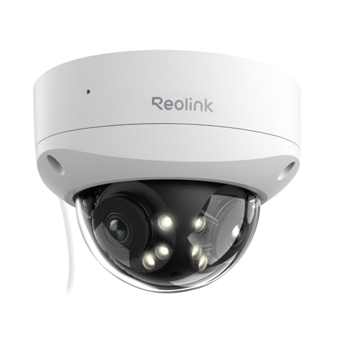 Reolink Câmara PoE 4K 8MP de 180°, IK10, deteção inteligente, visão noturna colorida, áudio bidirecional, IP67, sem pão / tilt, Duo 2 V PoE