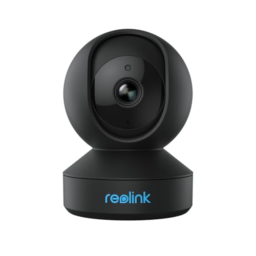 Reolink Câmara de vigilância Wi-Fi interior 4 MP, 2,4 GHz/5 GHz WiFi, Pan Tilt monitores de vídeo para bebés, deteção de pessoas/animais de estimação, acompanhamento automático, áudio bidirecional, E1