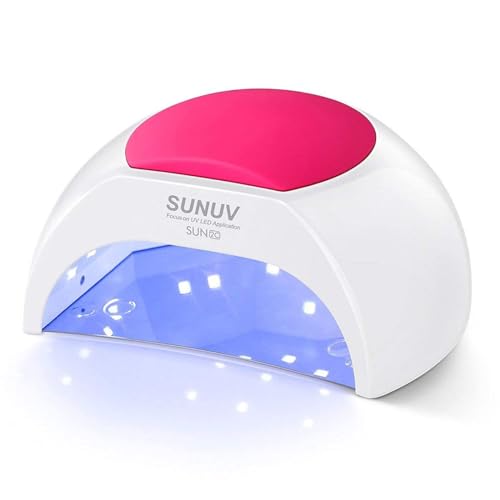 SUNUV Candeeiro secador de unhas, profissional LED UV lâmpada unhas de gel, cura luz em 4 modos para o tempo 10s, 30s, 60s e 90s