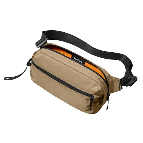 tomtoc Aviator-T33 Mala de tiracolo 3,5 L para Switch 2 2025, iPad Mini 7 (2024) e mais - Peito/ombro cruzado - leve, resistente a salpicos com RFID - ideal para viagens / trabalho - presente unissexo