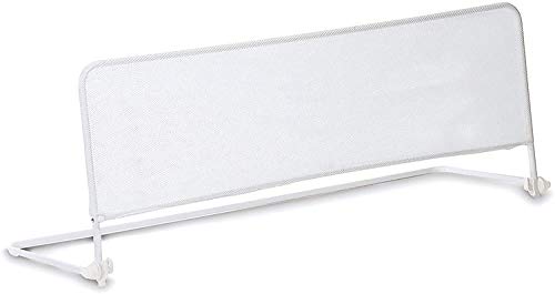 Star Ibaby Babify Barreira de cama rebatível de 120 cm, proteção antiquedas, 50 cm de altura, cor branca