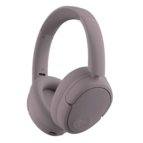 JLab JBuds Lux ANC Capacetes sem fios Bluetooth diadema - auriculares cancelamento de ruído - 70 horas de reprodução, microfone - Multipoint e som personalizável, cor malva