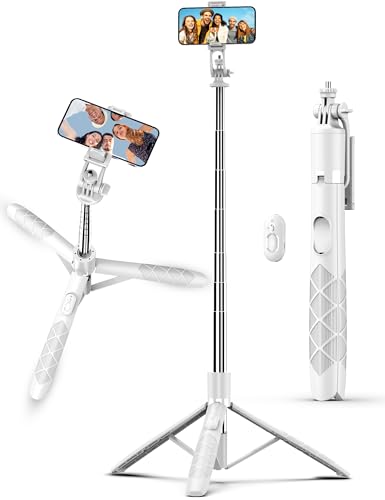 180 cm Vara Selfie tripé, tripé para telemóvel extensível, tripé de telefone flexível com controlo remoto removível, rotação de 360°, compatível com iPhone 15 14 13 12 11 Pro, Android, GoPro, Câmara