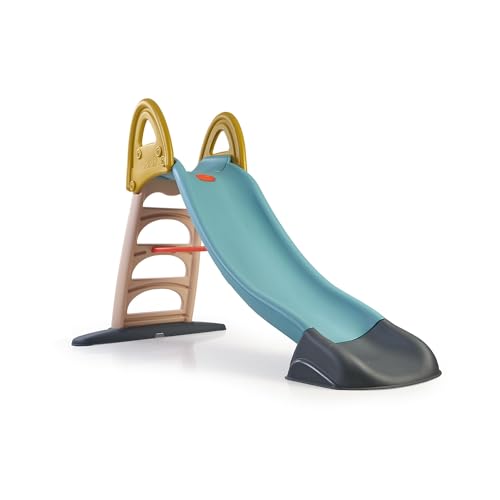 FEBER Mega Casual Water Slide, escorrega de jardim para uso com água, conecta uma mangueira externa, escadas antiderrapantes, cores resistentes, de fácil montagem, 1 ano, famosa (FEL11000)