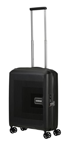 American Tourister Aerostep Spinner, Preto (Preto), 55 x 40 x 20 cm, Bagagem de mão
