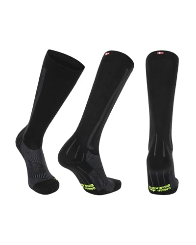 DANISH ENDURANCE 1 ou 2 pares de meias de contenção 21-26 mmhg, compressão ideal, corrida e desporto, homem mulher