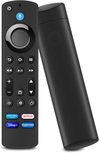 Controlo remoto de substituição por voz, para Fire-TV-S-Tick (2 Gen, 3 Gen, Lite, 4K, MAX), adequado para Smart TV Cube 2st Gen & 3nd Gen, com Bluetooth e 4 botões de atalho