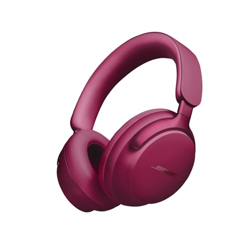 Bose QuietComfort Ultra Headphones, auriculares sem fios com cancelamento de ruído com áudio espacial, auriculares de diadema com microfone, bateria de longa duração até 24 horas, ameixa intensa